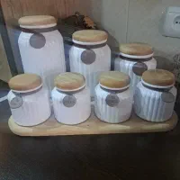 جا قندو شکر و چای و جای ادویه در بامبو