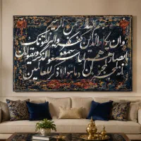 تابلو وان یکاد آیینه ای دست ساز