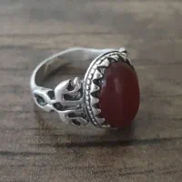 انگشتر نگین سرخ یمنی