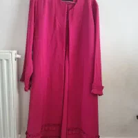 مانتو سرخابی در حد نو سایز ایکس لارج