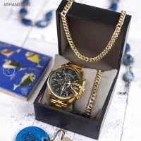 ست ساعت دیزل و دستبند و گردنبند کارتیه