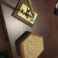 جعبه خاتم کاری و جای خودکار و خودکار