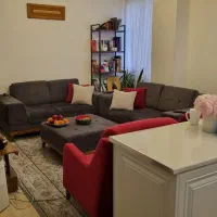 مبلمان ۶ نفره مدرن همراه پافِ وسط
