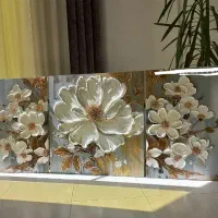 تابلونقاشی سه تیکه برجسته