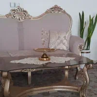 مبلمان استیل کلاسیک  چوب گردو جنس فاخر۹ نفره