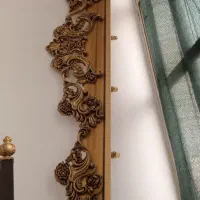 تاج پرده چوبی جهت پرده سالن