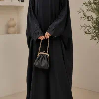 عبای کیمونو جواهردوزی مشکی