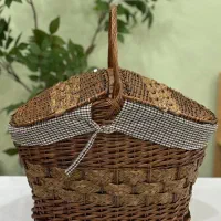 سبد پیک نیک حصیری