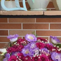 باکس گل تم رنگی بنفش