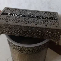 سطل و جا دستمال کاغذی آنتیک