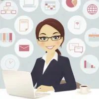 منشی و کارمند فروش خانم