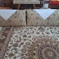 جفت پشتی روکش شده با پارچه ی مبلی کاملا سالم