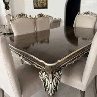 فروش مبل استیل 9نفره و میز ناهار خوری
