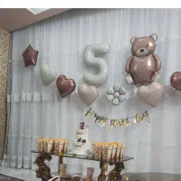 بادکنک تم تولد تدی بزرگ فویلی بادکنکهای نو