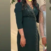 پیراهن مجلسی یکبار پوشیده