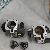 کمک جلو و 2عدد دریچه گاز و منبع اگزوز فابریک پراید