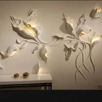 قاب بندی گچبری پیشساخته دیوار tv و تابلو دکوراتیو