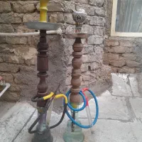قلیان دو عدد چوبی