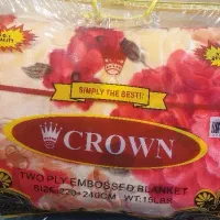 پتوی ۲ لایه برجسته برند crown