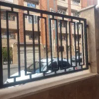 نرده کار شده رنگ مشکی،نو و سالم