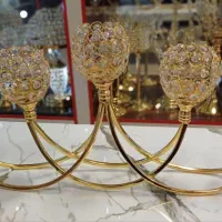 شمعدان نگین طلا