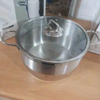 دو عدد قابلمه استیل مال ترکیه سایز ۲۶ و ۳۰ نو