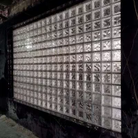 حبابی چکشی بلوک‌گل یخ کلودی شیشه دبل