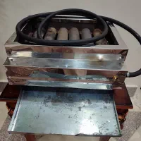 کباب پز ۶ شعله استیل  شعله پخش کن چدن