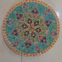 دیوار کوب میناکاری اصفهان لعابدار شده