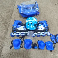 اسکیت رنگ آبی قابلیت تغییر. سایز از 38 تا 43