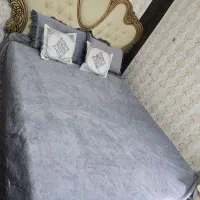 تخت خواب دو نفره همراه با تشک طبی