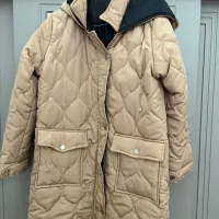 کاپشن زنانه زمستانی کرم رنگ