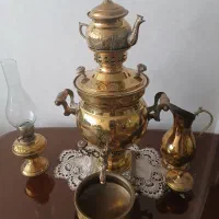 سماور طلایی ذغالی