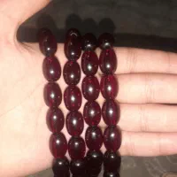 تسبیح کهربا زرشکی خوش بو