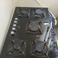 اجاق گاز رومیزی شیشه ای مشکی