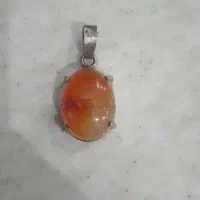گردنبند نقره عقیق
