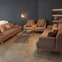 مبل ۸نفره کاما شرکتی بهمراه میزوعسلی نقد و اقساط