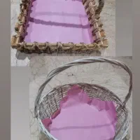 ۲ عدد سبد چوبی بزرگ