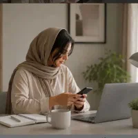 کسب درآمد در منزل راحت پاسخگویی به پیام