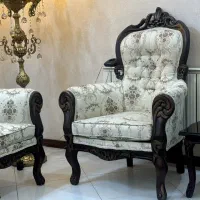 مبل استیل مبلمان سلطنتی ۹نفره همراه با سه عدد میز