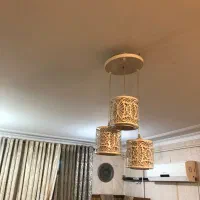 لوستر فلزی سفید اقتصادی
