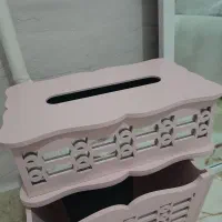 ست سطل زباله وجای دستمال کاغذی آینه ای