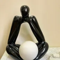 یک عدد آباژور مجسمه متفکر|چراغ خواب و آباژور|پردیس, |دیوار