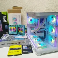 کیس گیمینگ سفید ddr5 i7 wifi z790 RTX 3060ti نو
