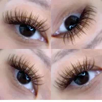 مدل برای اکستنشن مژه‌ی قهوه‌ای