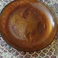 بشقاب قدیمی وانتیک وخوشرنگ طرح میگو