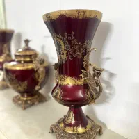 دکوری بلور و برنز/تزئینات/طلا کوب/برنزی