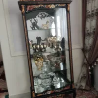 کنسول آینه شمعدون و ساعت و ویترین
