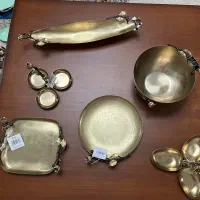 سرویس پذیرایی برنجی و گلدان