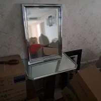 آینه با پایه بعلاوه دوعددشمعدان به همراه ساعت